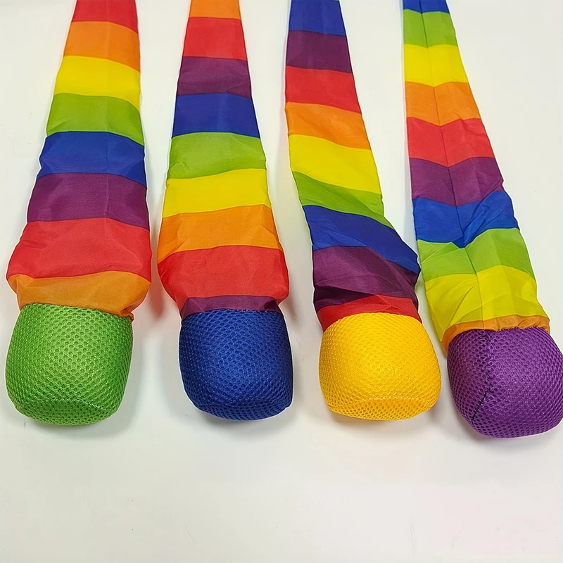 1-4PCS Rainbow Comet Ball Soft Tail Throwing Catching Ball for Indoor Outdoor Park Sports Coordination Training image 4