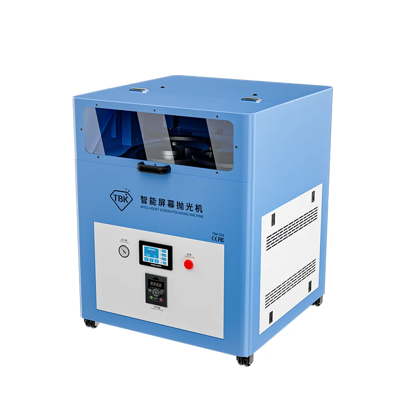 TBK 938L 8phone Automatic Polishing Machine for Lcd Display Scratch Removal For Phone Back Glass Remover Watch Grinding Machine