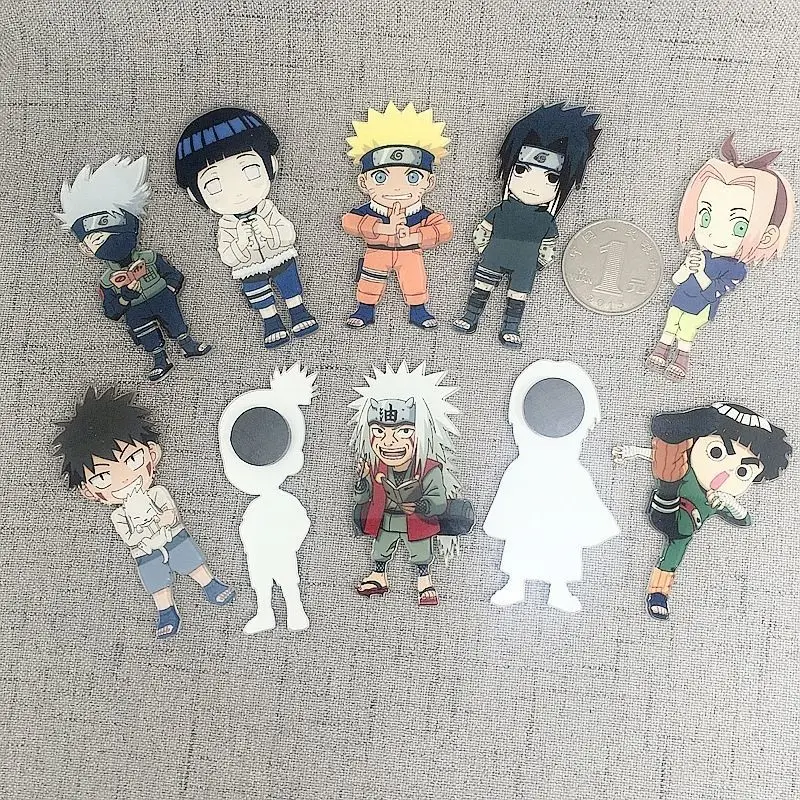 Naruto Uzumaki Naruto Itachi Uchiha anime peripheral cartoon Q version character refrigerator magnet creative home decoration