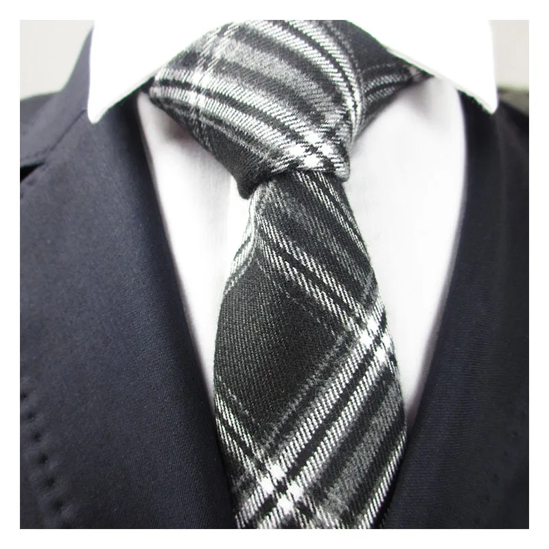 

Лидер продаж, мужские галстуки, классические хлопковые галстуки ручной работы 6 см, узкие галстуки в клетку, полосатые галстуки для официальной деловой свадьбы, вечеринки, галстука