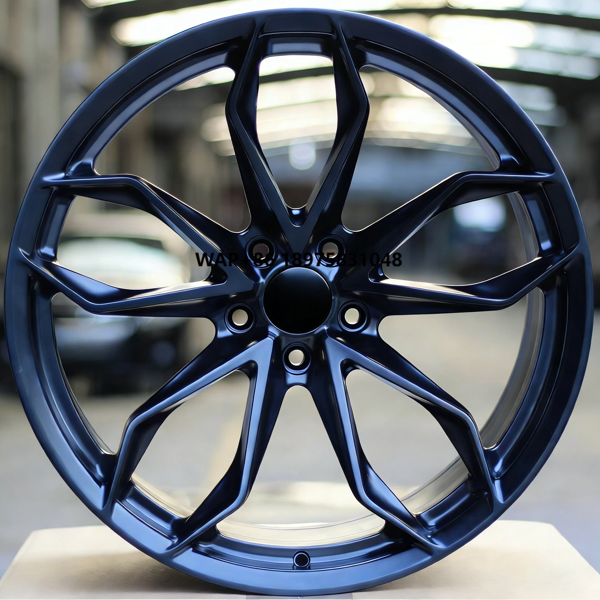 

Custom Black 5-Spoke Design 17-24 Inch 5x112 5x120 5x114.3 6061-T6 Aluminum Alloy Forged Wheels