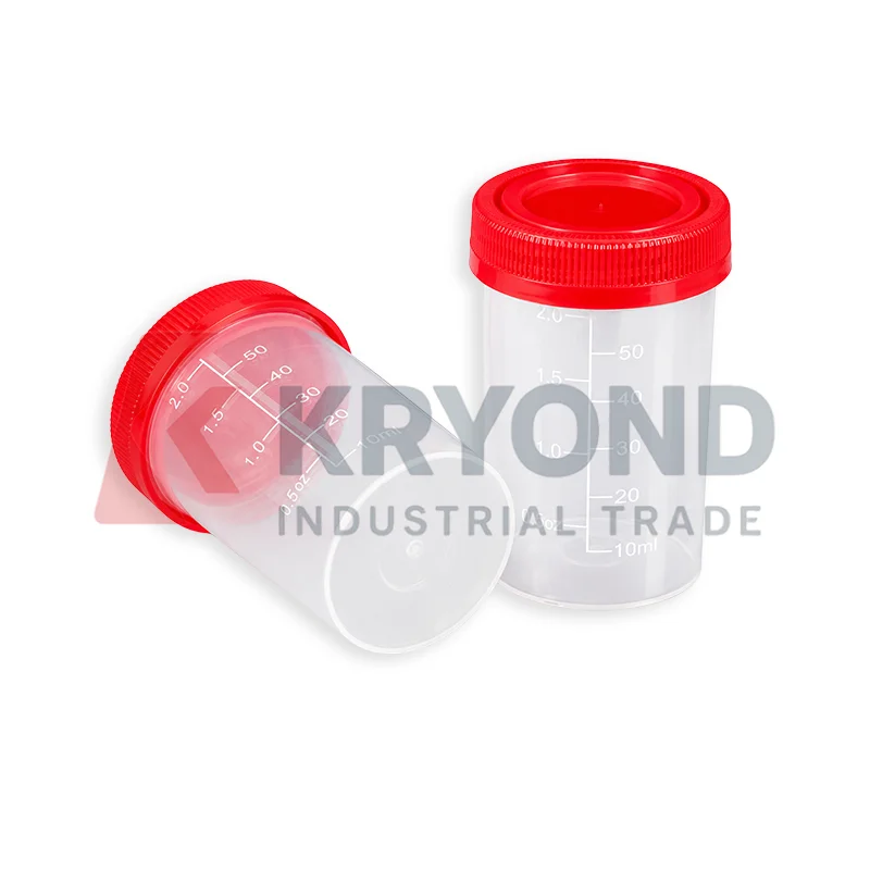 60ml PP Bottle Screw Cap Vial Plastic Container Laboratory Storage Container 50pcs Pack Research Use Application Series Set Type