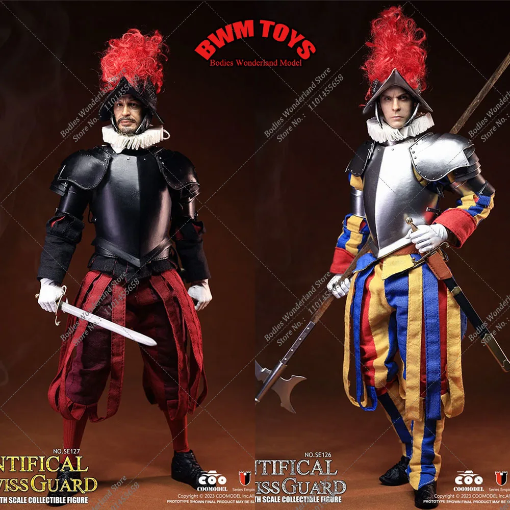 

COOMODEL SE126 SE127 SE128 SE129 1/6 Collectible Imperial Collection Swiss Papal Guard Full Set 12'' Male Solider Action Figure