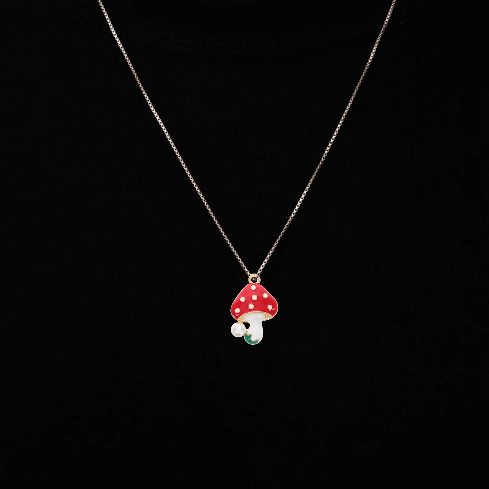 

10Pcs Cute Alloy Enamel Mushroom Charms Colorful DIY Jewelry Supplies for Earrings Bracelets Necklace Making Crafts