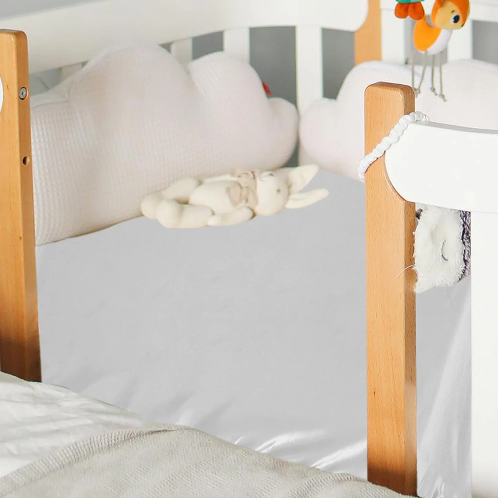 2 pçs microfibra berço do bebê colchão capa espreguiçadeira folha respirável cama cabida para criança infantil menina menino macio lavável recém-nascido