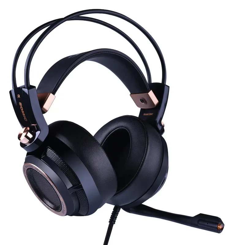 Somic G941 Gamer Headphone Wired Headphones Gaming Headphone With MicroPhone Low Delay Denoise HeadSets 7.1 Stereo Sound HeadSet