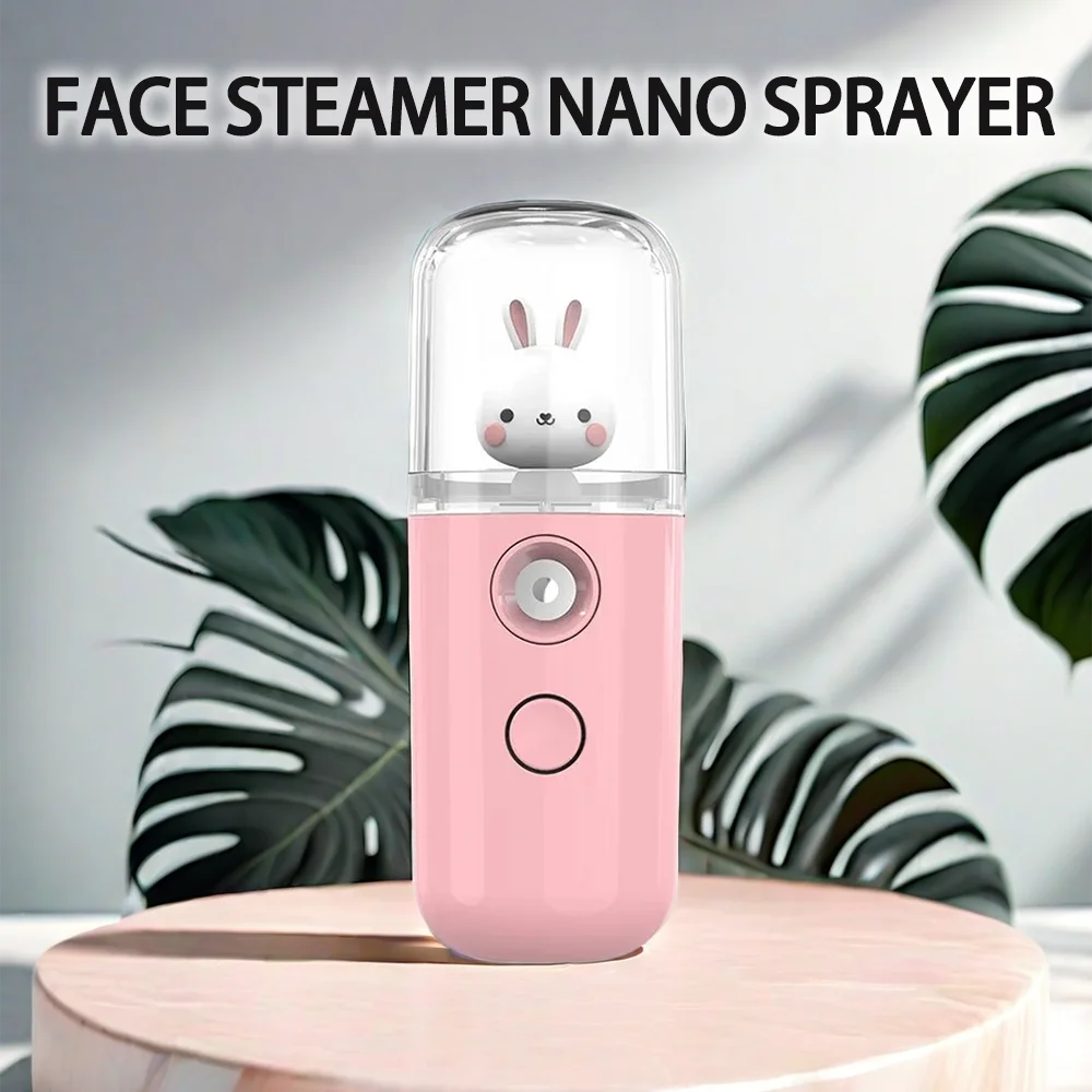 Mini Nano Air Humidifier Rabbit Design Portable 30ml USB Atomizer Air Purifier Aromatherapy Essential Oil Diffuser Hydrator