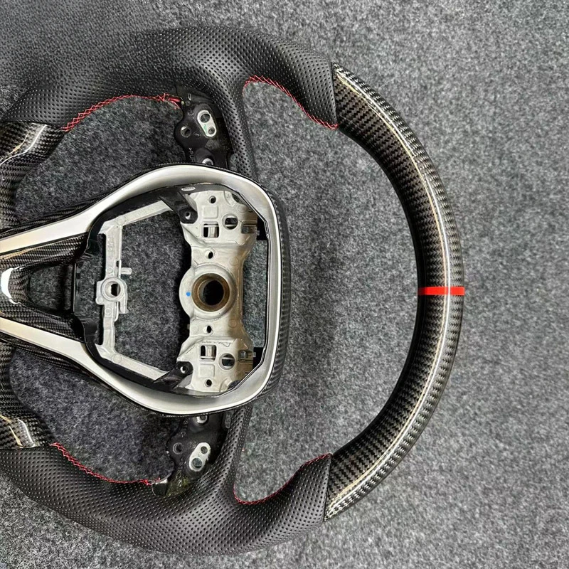 For Toyota Corolla Camry Levin RAV4 Modified Carbon Fiber Steering Wheel With Decorative Cover