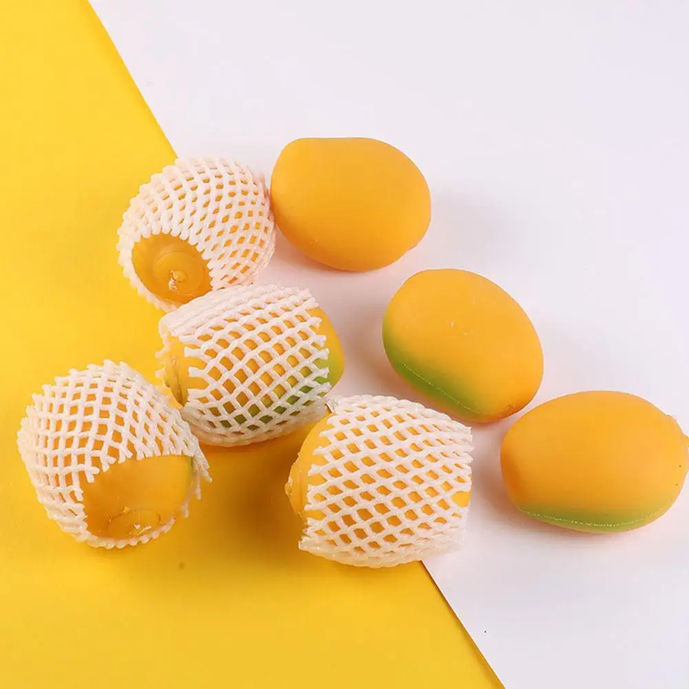 Simulazione Mango spremere giocattolo morbido Antistress giocattolo di decompressione palla Antistress