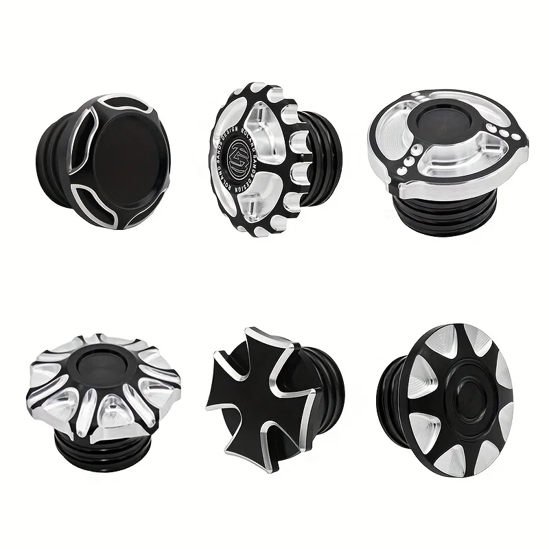 Universal Motorcycle Parts Various Shaped Fuel Tank Covers Motorcycle Fuel Tank Cap CNC Aluminum Alloy image 2