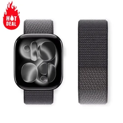 Nylon Loop Strap For Apple watch band 44mm 40mm 49mm 41mm 45mm 42mm 38mm correa Bracelet iWatch Series 7 6 5 4 3 se 8 9 ultra 2
