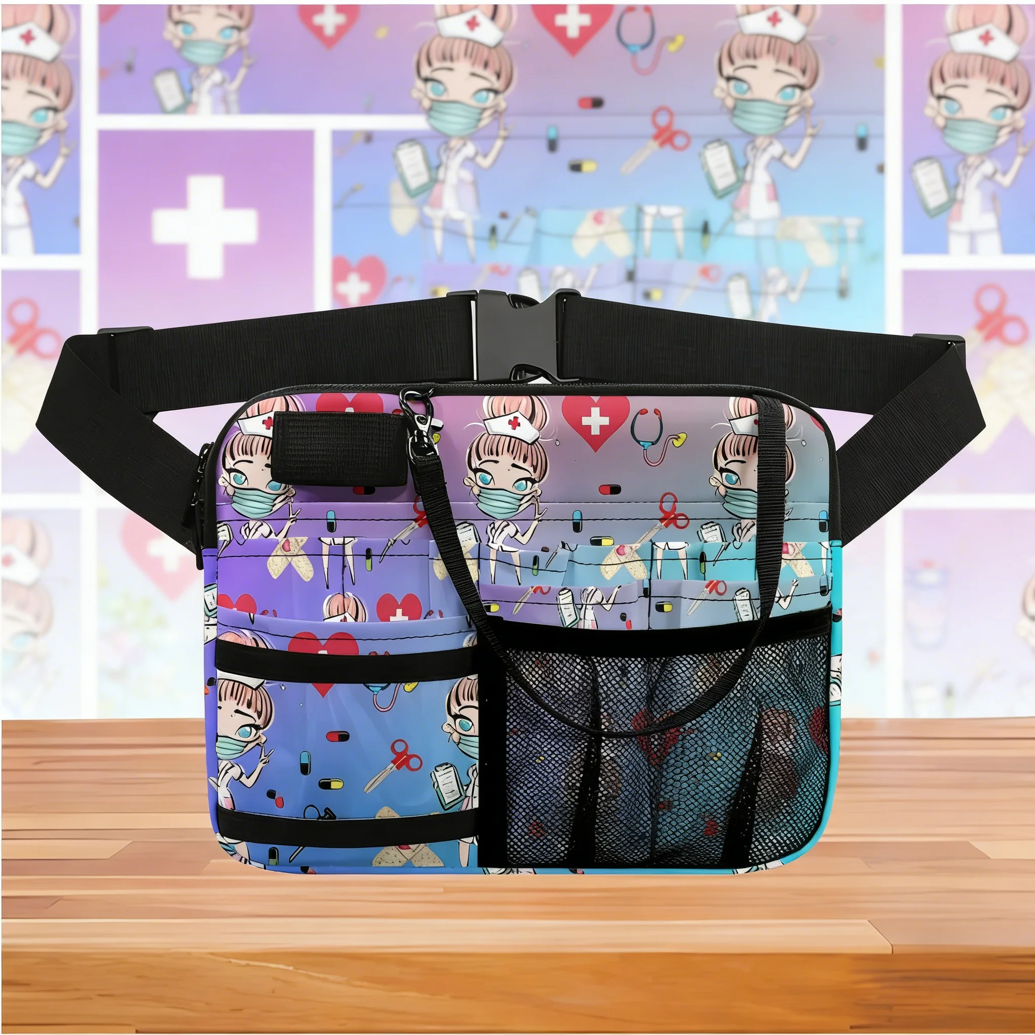 birthday-gift-nurse-fanny-pack-cute-cartoon-waist-bag-for-girls