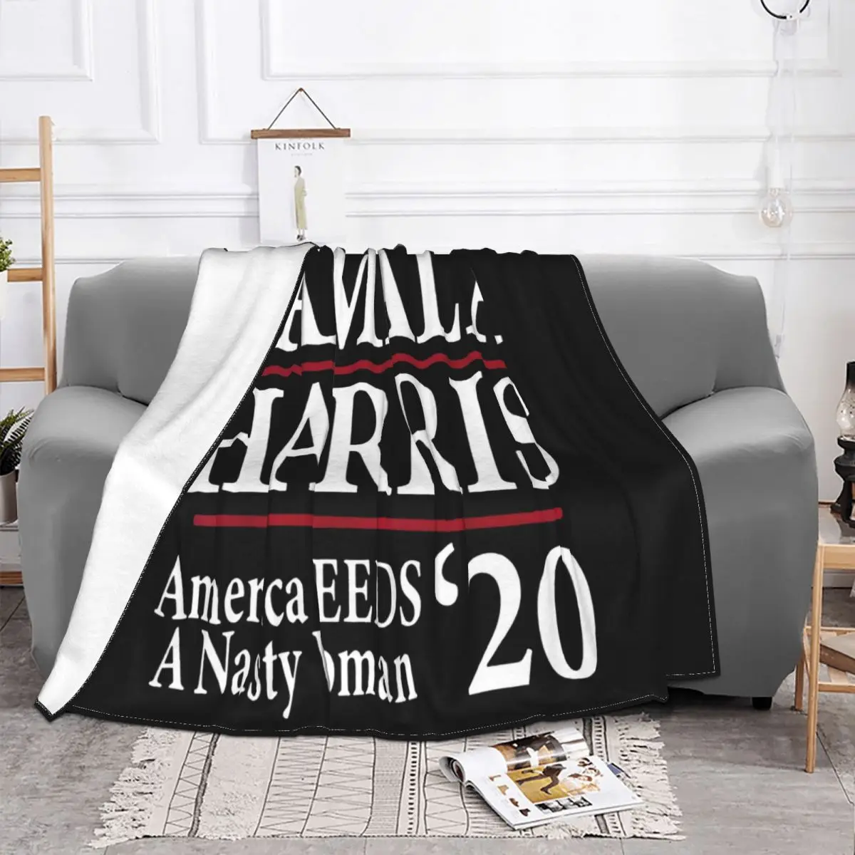 Kamala Harris Nasty Vice President Biden Campaign Support Tee Summer Style Geek Swag Throw Blanket