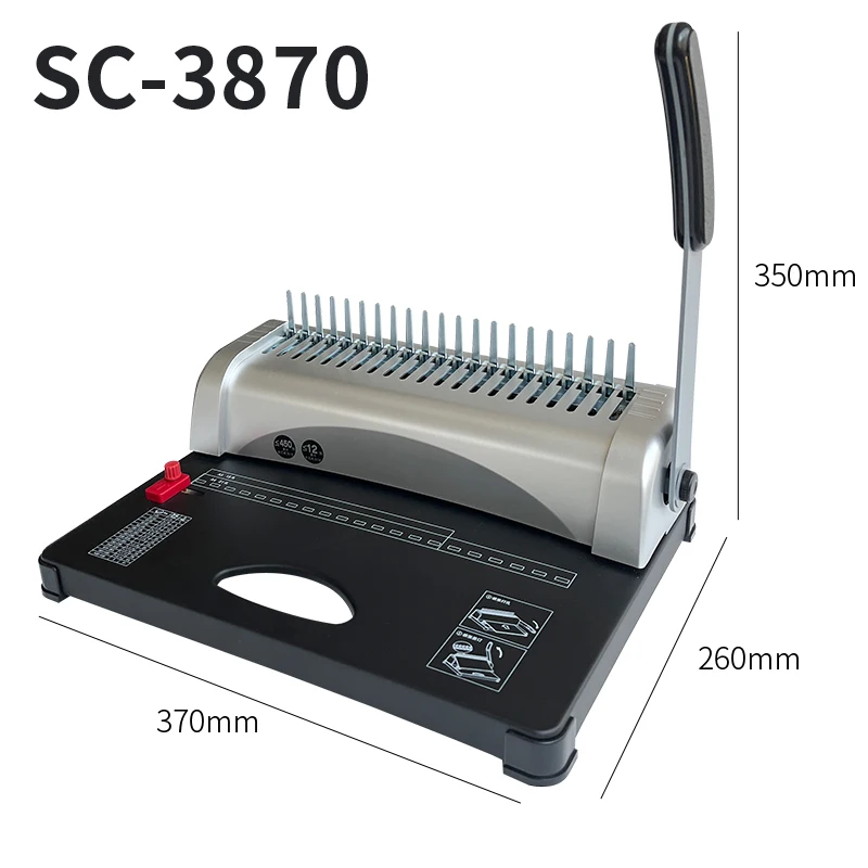 

Оптовая продажа: Новинка! Ручная пластиковая машина для переплета книг на 21 прорезь формата А4