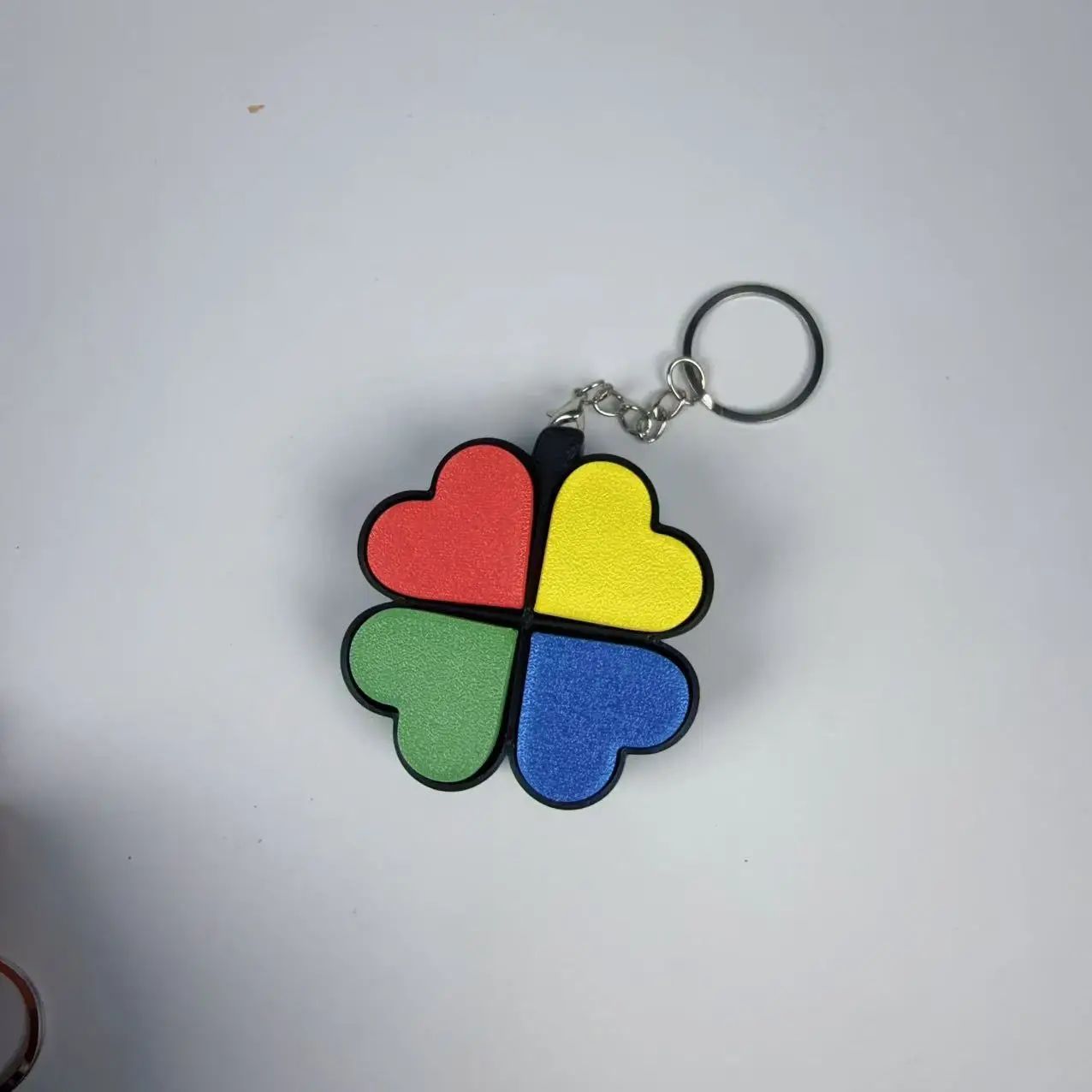 Lucky 4 Leaf Clover Fidget Toy, 3D Printed Anti-Stress Clicker, Portable Desk Gadget for Anxiety & Boredom, Unique Gift for Men