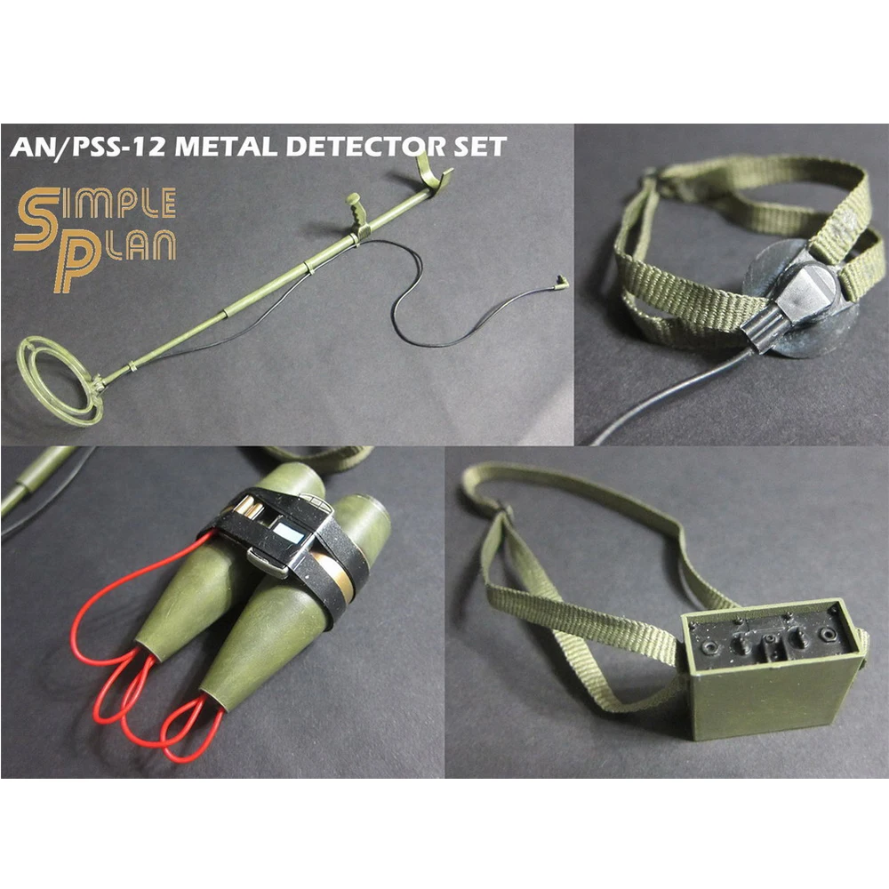 AN/PSS-12 Mine Detector Weapon 1/6 Scale Model For 12 Inch Action Figure Military Tools Plastic Material Hot Sale Toys Gifts