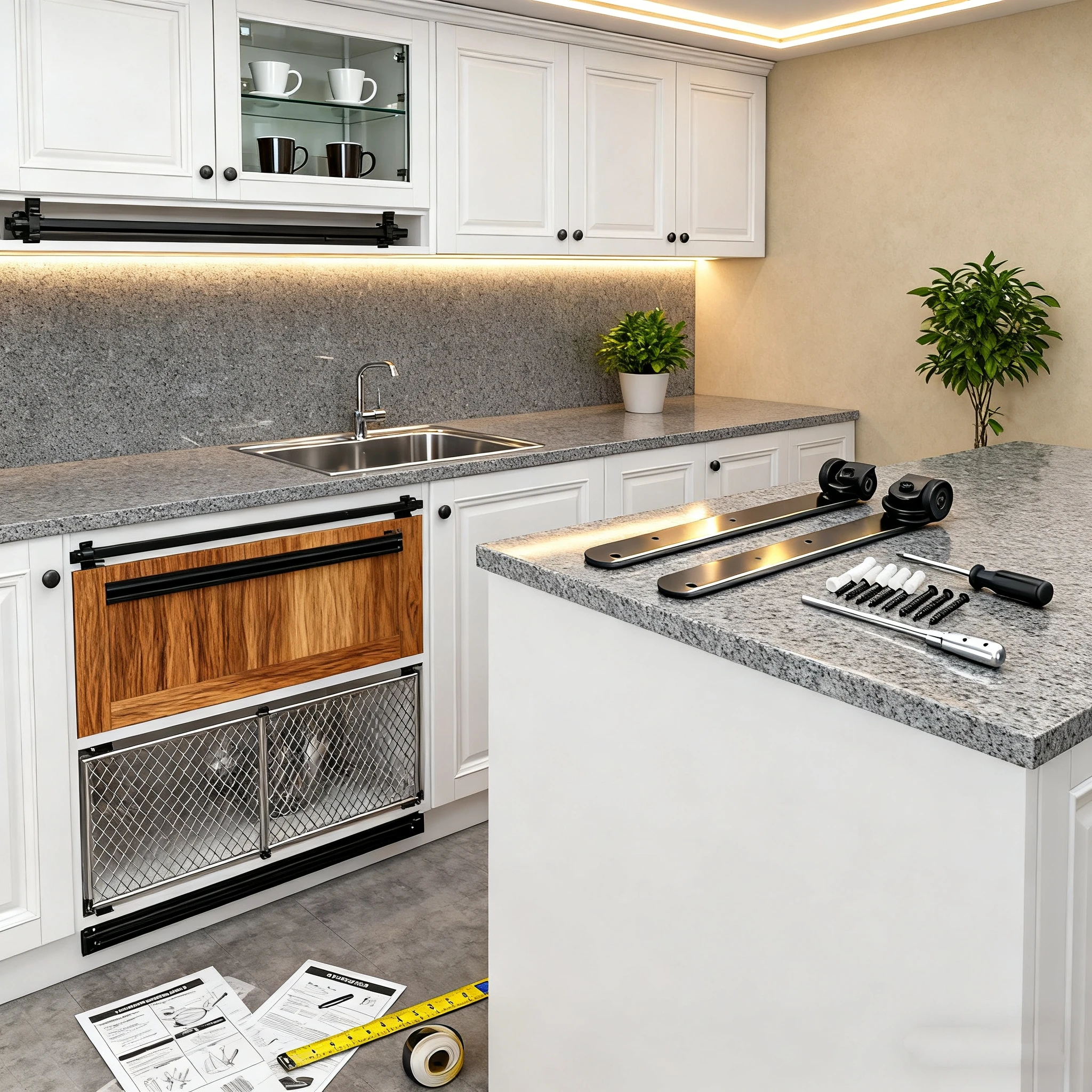 

New Mini High Strength Industrial Grade Tracks Mini Cabinet Hardware For 2inch 8inch Doors Household Replacement Hardware