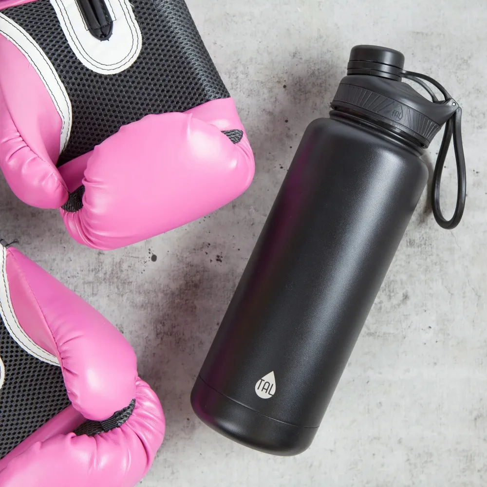 Edelstahl Ranger Wasserflasche 40oz, Schwarz