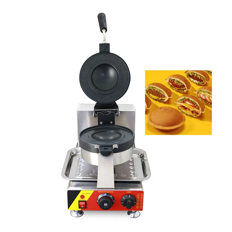 20 Pcs/H 1.6 KW Mini Waffle Maker Non-stick Flying Saucer Panini Sandwich Press UFO Burgers Machine Waffle Maker