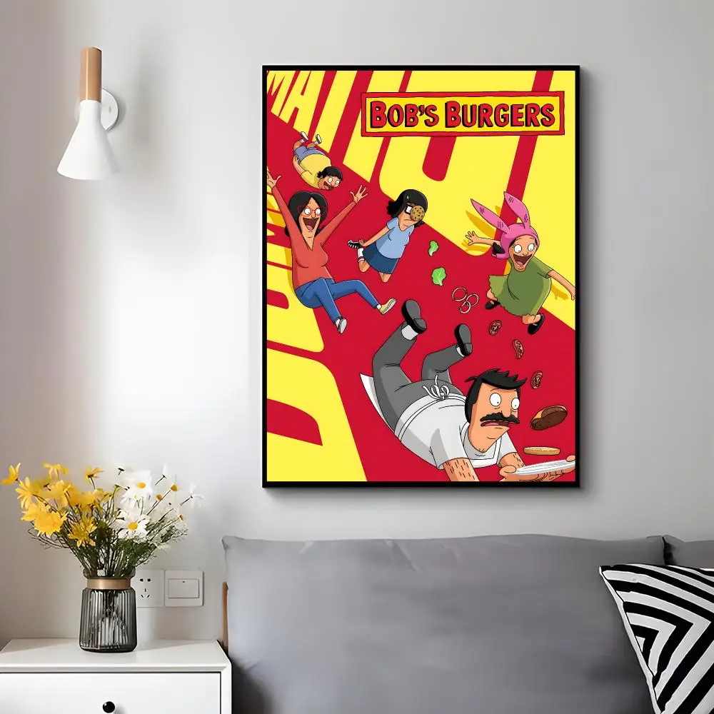 Comedy Animation Bob's Burgers Poster Trendy Aesthetic Wall Decor for Dorm & Bedroom