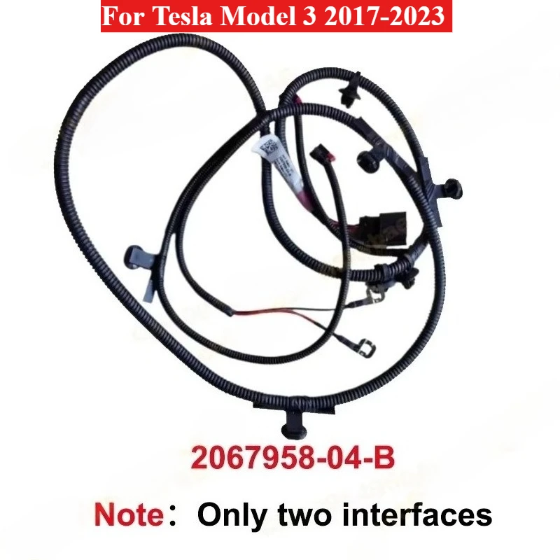 Front Bumper Harness Without Reverse Radar Interface For Tesla Model 3 2017-2023 OE 2067958-04-B Auto Replacement Wiring Harness