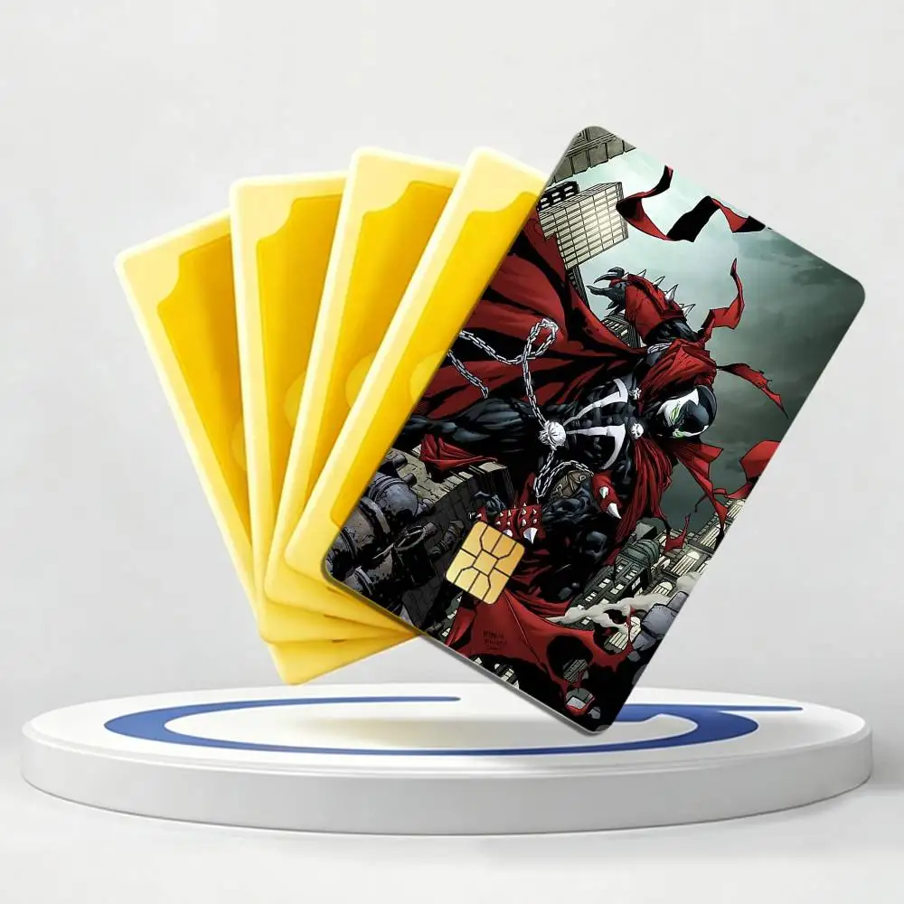 H-Hellspawn 90S Manga S-Spawn-n Card Stickers for Bank Access Protective Waterproof Film Cover Sticker Gift