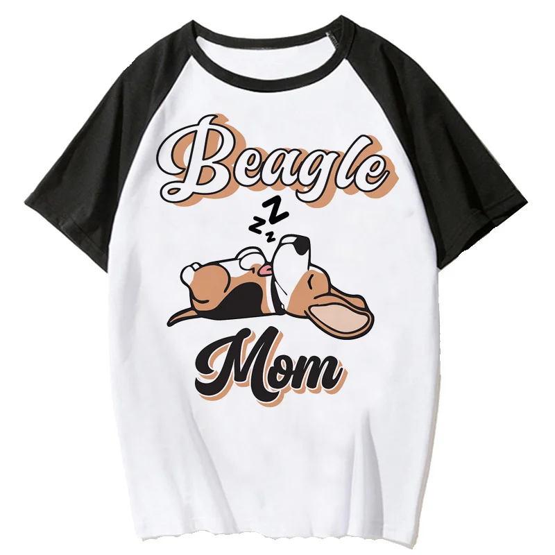 Beagle tshirt t-shirt damski japoński Korea vintage 2022 estetyczny t shirt koszulki z nadrukami damskie