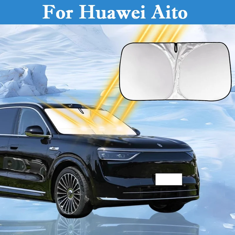 

For Huawei Aito M5 M7 M8 M9 Car Windshield Sunshade Cover Foldable Front Window Sun Visor Blocks UV Refletive Protector Cover