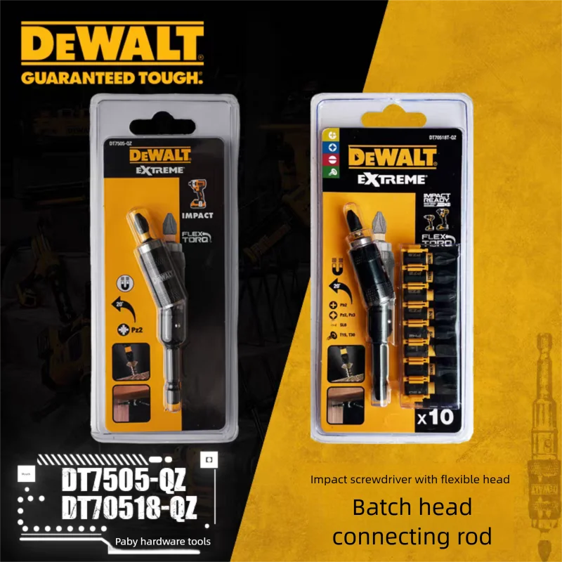 

DEWALT DT7505-QZ DT70518T-QZ Pivotal Insert Holder with Strong Magnetic Corner Connecting Rod Extended for Precision Machining
