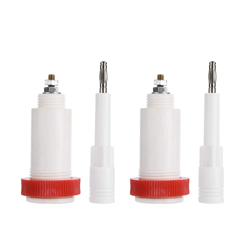 

2 Pairs of 4 mm Banana Cross Jack 10Kv -30Kv High Voltage Connector Plug and Socket Power Supply Test Instrument