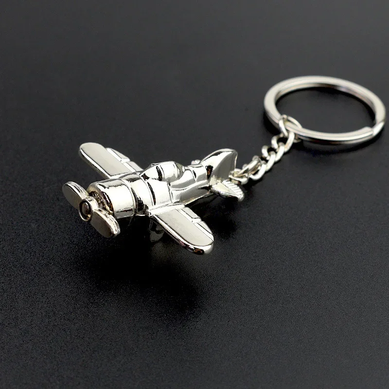 3D Aircraft key chain Fighter Air Plane key ring metal key chain pendant