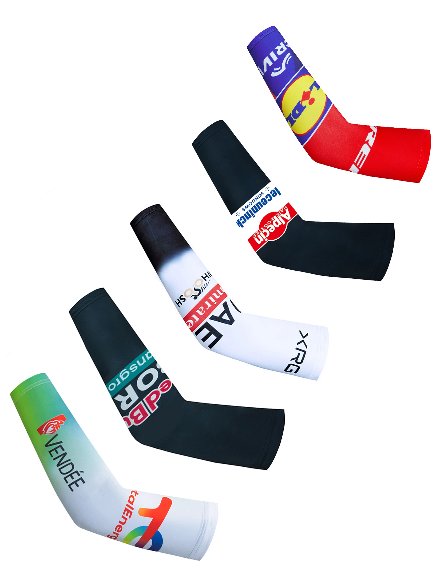 AliExpress NONE UAE Team 2026 TOTAL TE Cycling Arm Warmers Ropa Ciclismo Men Women Quick Dry Alpecin Bike Sleeves Cuff Outdoor Sports Arm Guards