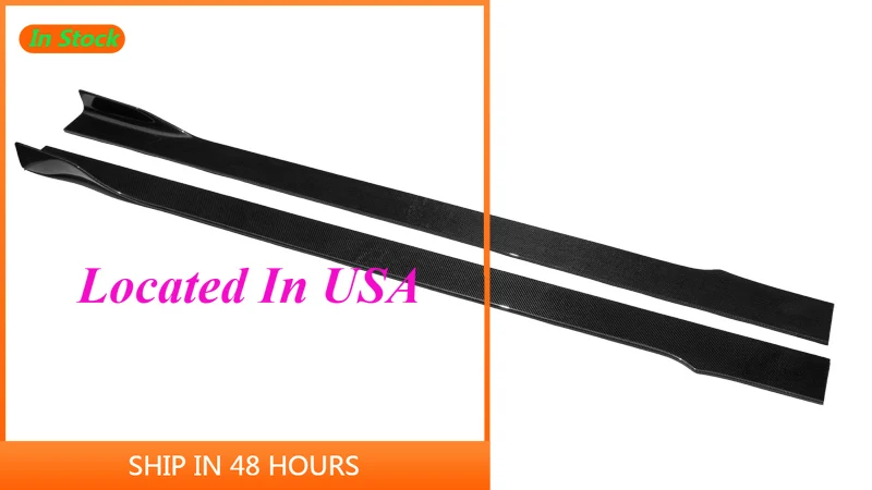 Car Accessories Car Styling Universal Fitment Side Skirt Extension Add-on Type B (205cm length, 13cm width, 9cm Height)