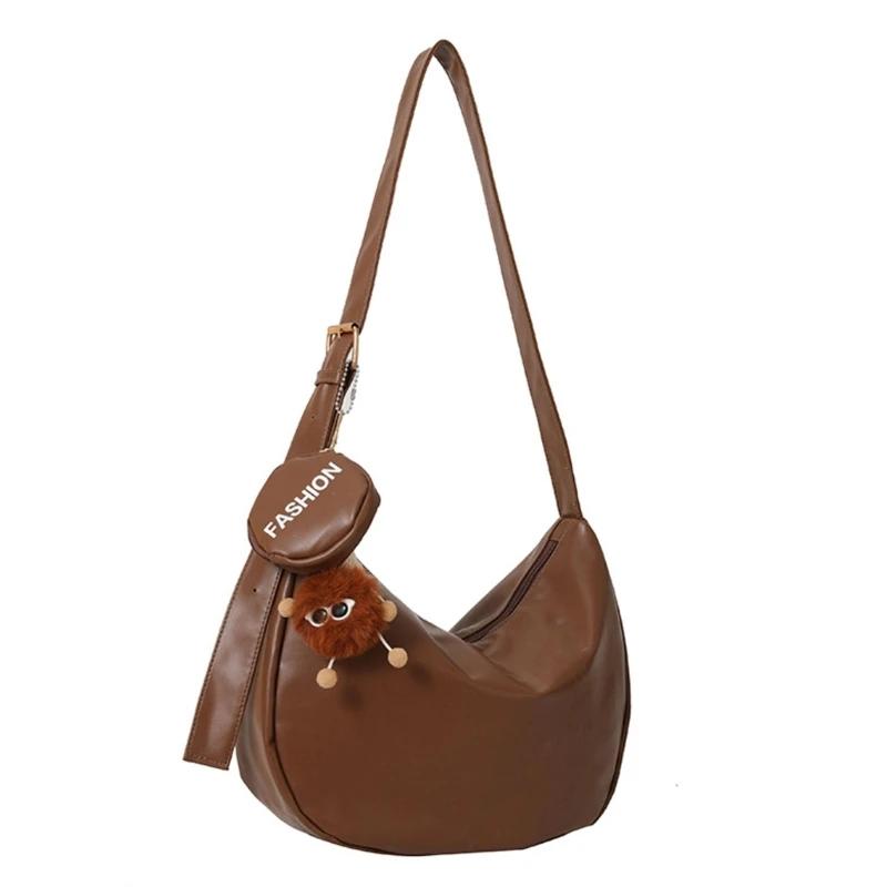 Trendy Ins inspired Dumpling Underarm Sling Bag with Large Capacity Shoulder Bags for Woman Ladies