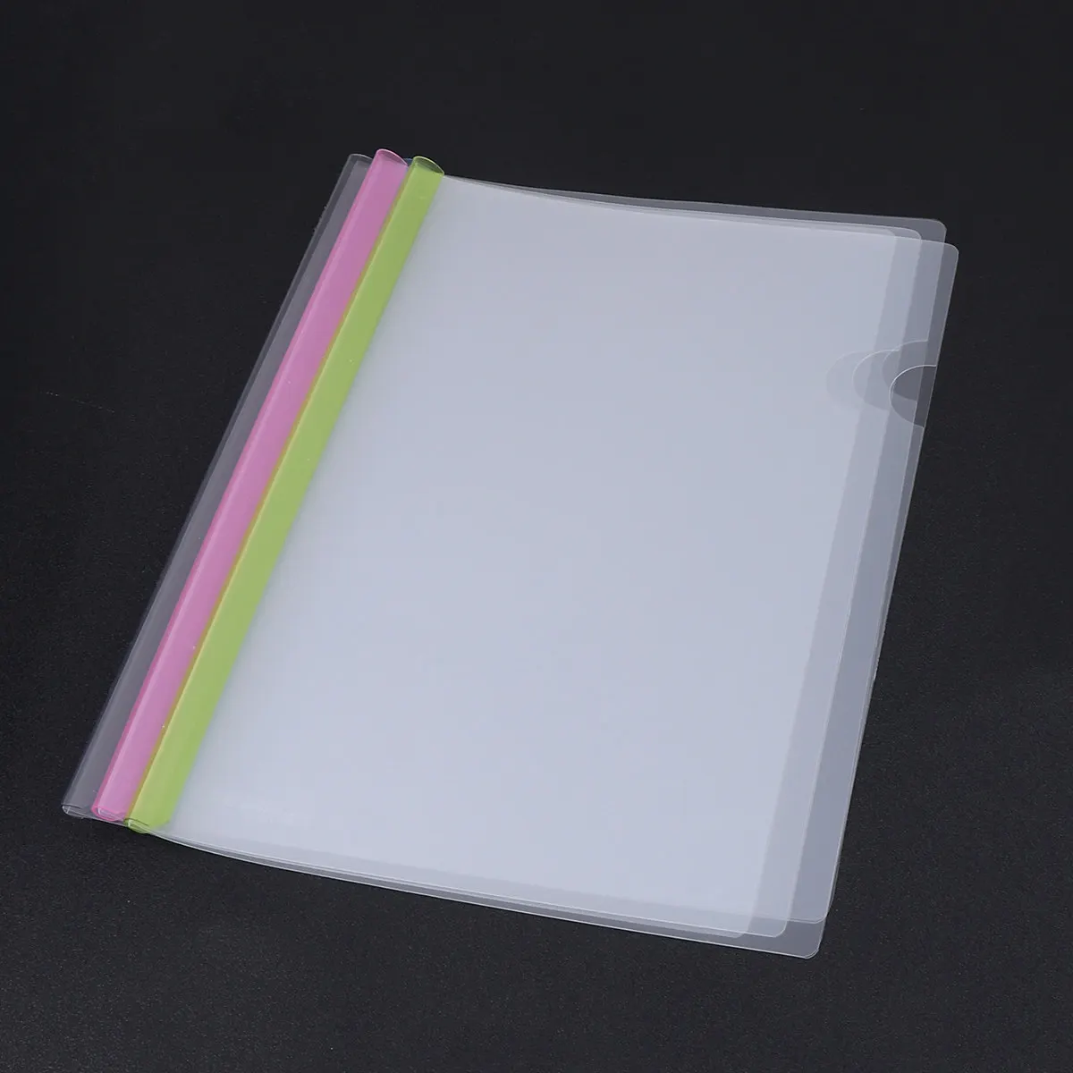 

10Pcs Sliding Bar Holder A4 Paper Folder Set Assorted Colors Non-Slip Cover High Capacity Files Organizer for Reports Contracts