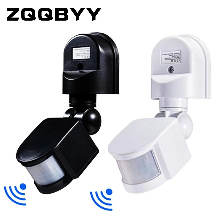 LED Motion Sensor 220V 12V 24V  Automatic Infrared PIR Infrared Detector 180 Degree Rotating Outdoor Timer Switch Motion Sensor