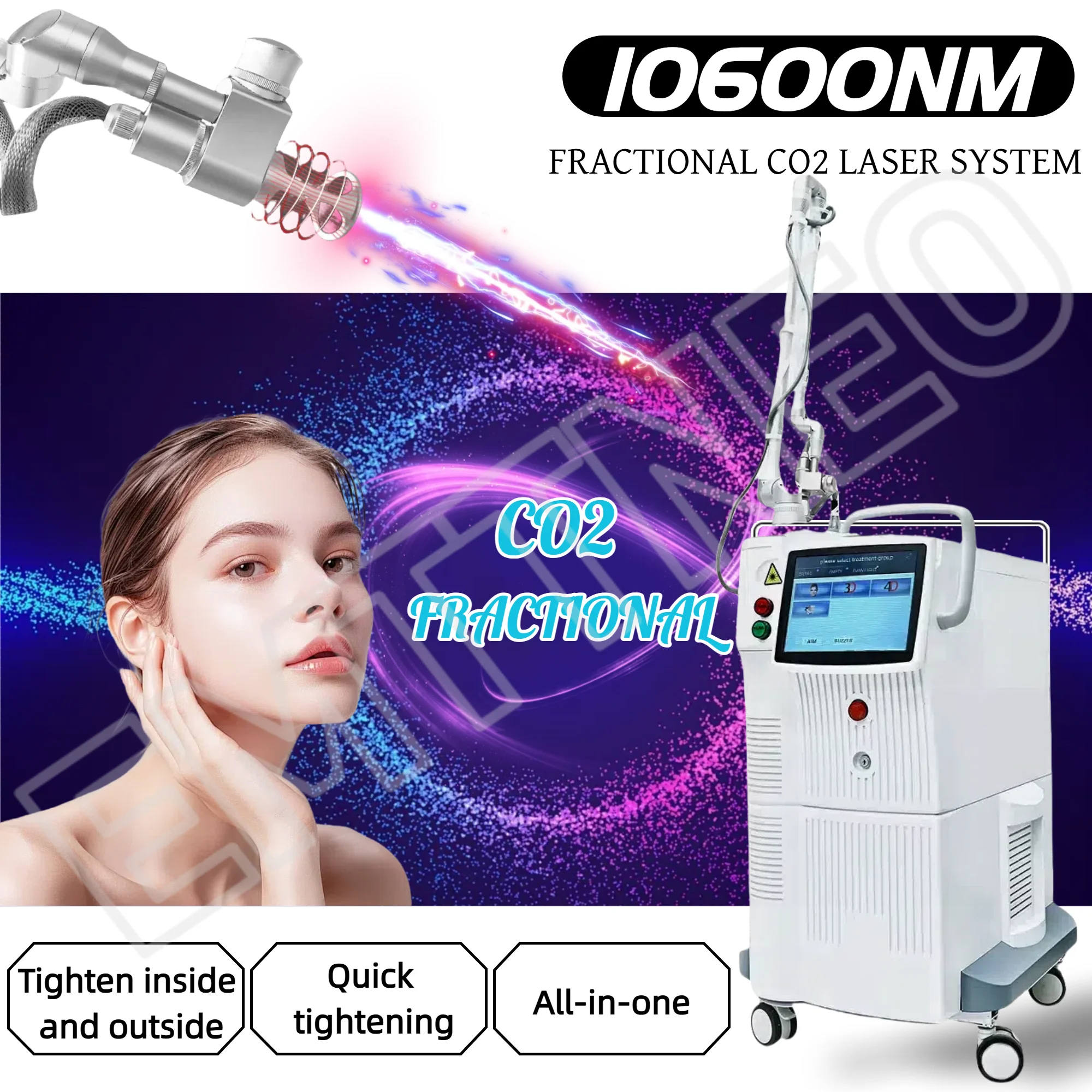 

Newest 4D Fotona Co2 Fractional 10600nm Skin tightening Wrinkle Remover For Resuacing Acne Scars