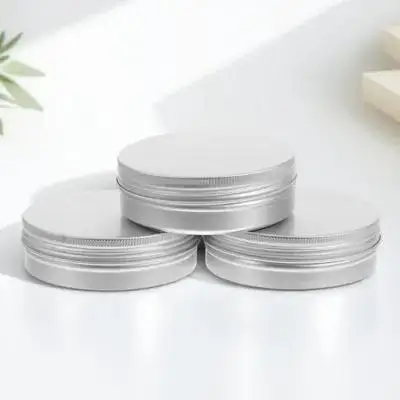 

Portable 3Pcs Soap Boxes Round Aluminum Soap Holders for Home Travel Use Versatile Storage Containers Organizers