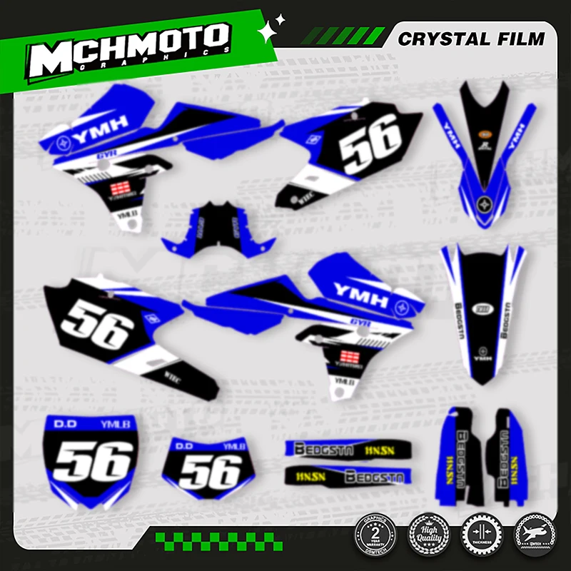 

MCHMFG Motorcycle Graphics For YAMAHA 2015-2019 YZF450 2014-2017 YZF250 2014-2018 YZF250X WRF250 Custom Decal Stickers Kits