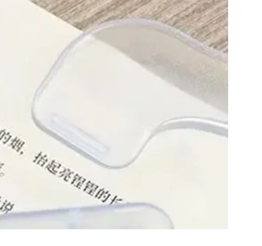 간단한 고정형 책 클립 프로스트 투명 페이지 홀더 독서 도구 메모 클립 귀여운 책상 액세서리 실용적인 노트 홀더