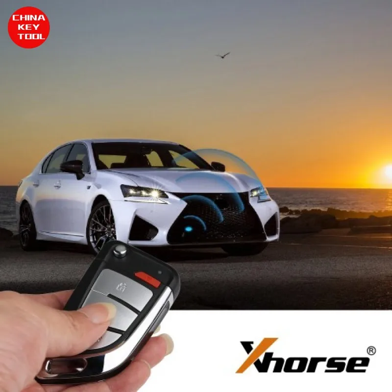 1PCS Xhorse XSKFF0EN Smart Key Knife Style 4 Buttons