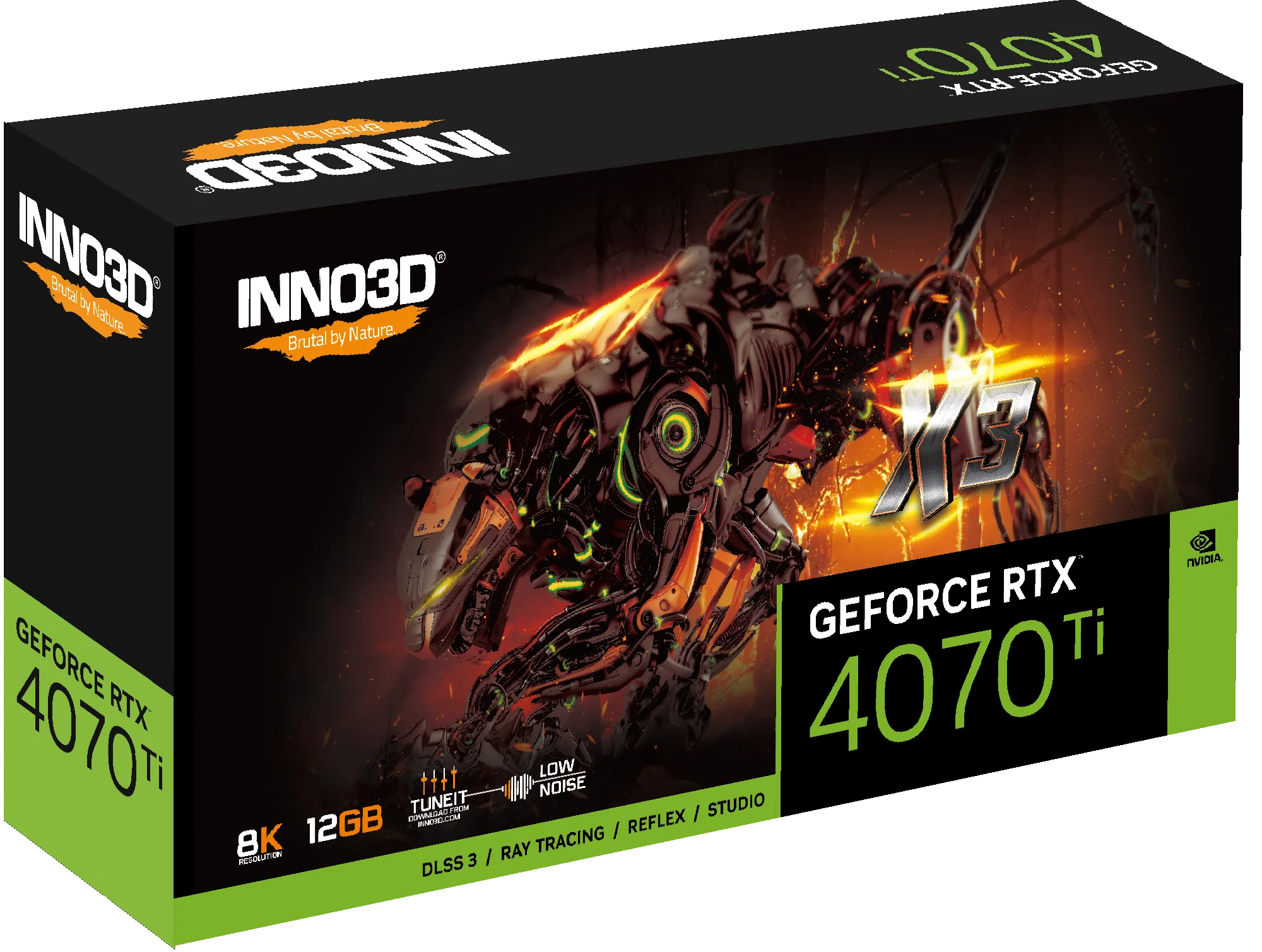 INNO3D GEFORCE RTX 4070 Ti Bery 12G GDDR6X, carte de fouille de jeu, GPU RTX 4070 Ti, nouveau