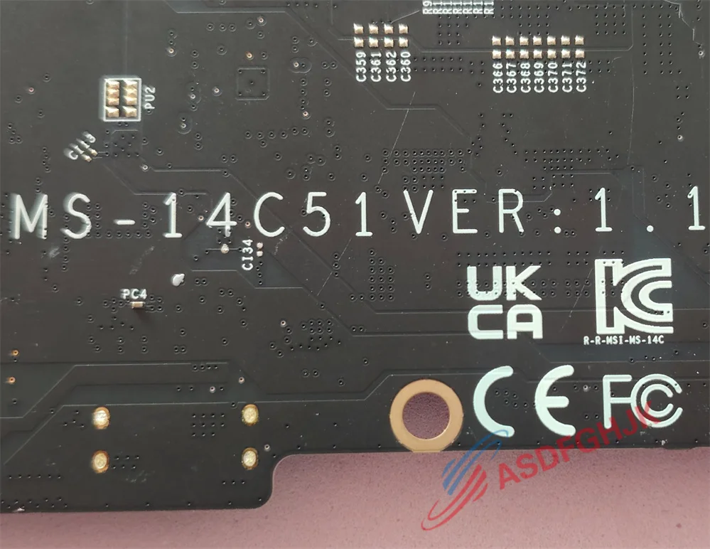 MS-14C51 MSI プレステージ 14 Evo A11MO MS-14C5 マザーボード I5-1155G7 CPU テスト OK