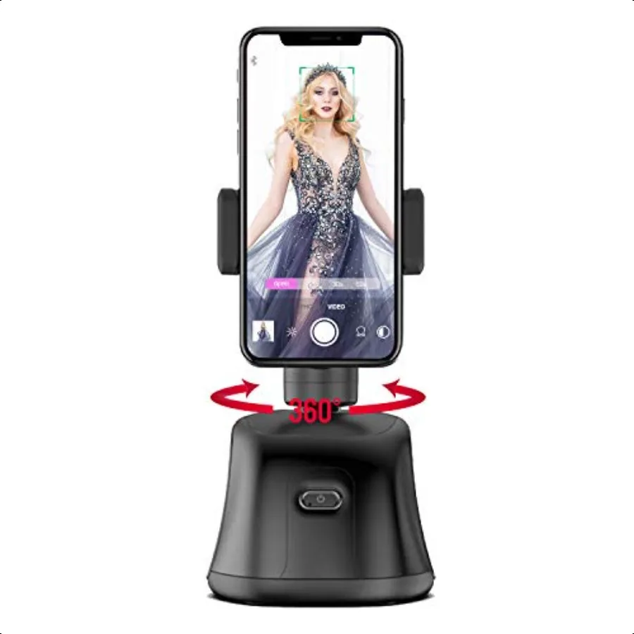

Smartphones Gimbal Stabilizer 360 Rotation Smart Tracking Holder Face Object Shooting Selfie Stick Mount for Tripod Suit for Ph