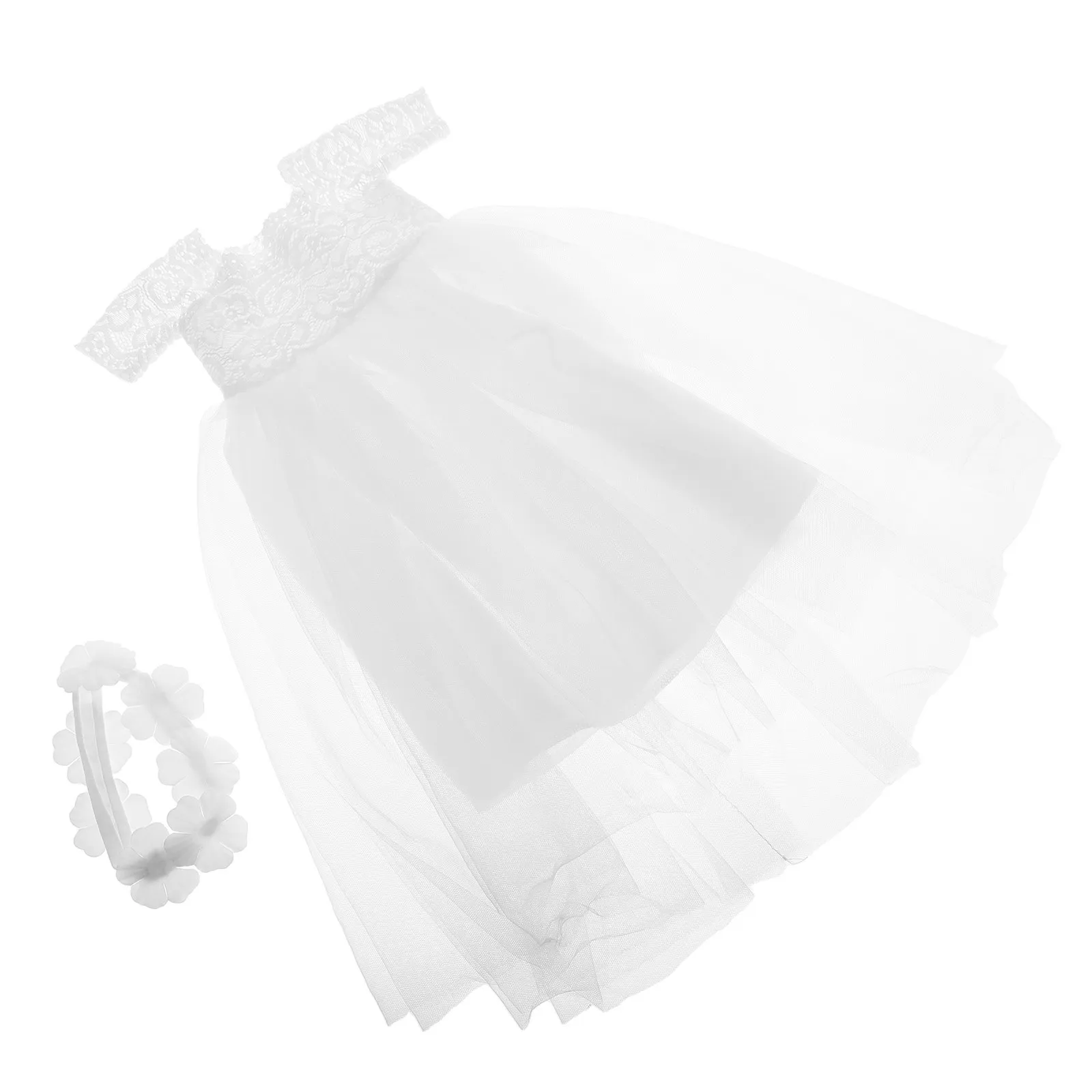 

Свадебное платье, элегантное свадебное платье для куклы-принцессы 18 дюймов, аксессуары для одежды, подарок для особых случаев, модная одежда