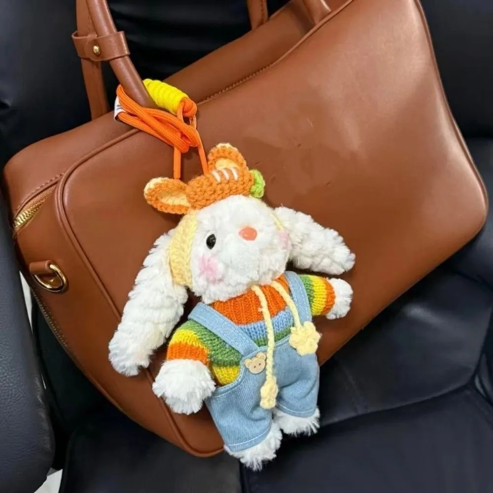 Bonito dos desenhos animados boneca de pelúcia pingente de pelúcia saco fofo pingente encantos animal macio brinquedo de pelúcia corda fivela crianças brinquedo presente