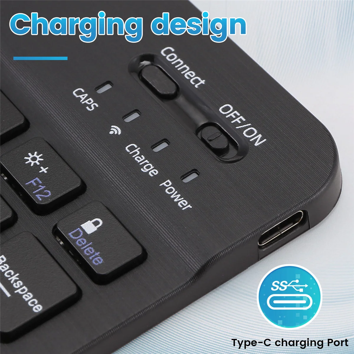 POP-l超薄型サイレントワイヤレスBluetoothキーボードとマウスセット、タブレットノートブックBluetoothキーボードに最適