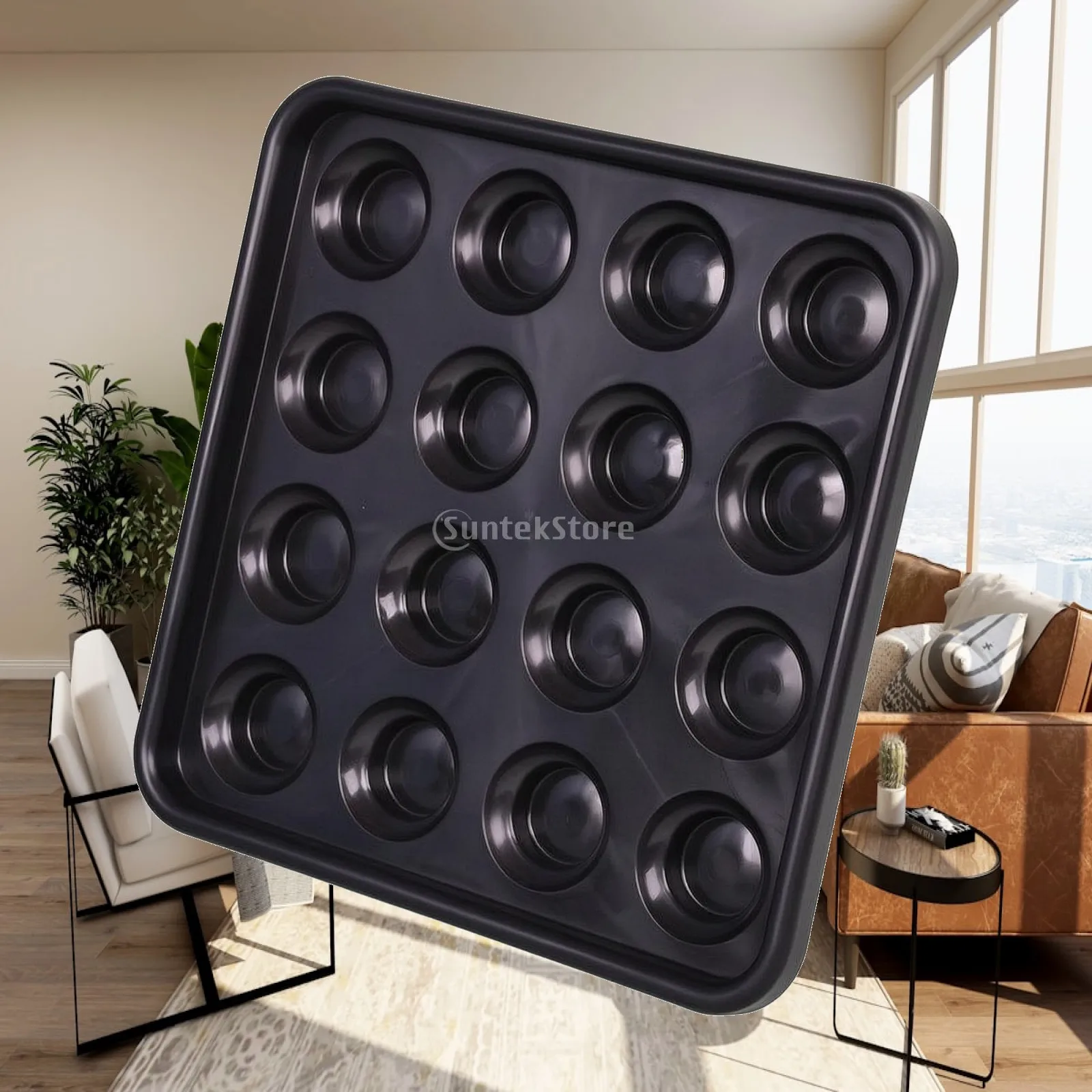 Easy to Transport Billiard Ball Tray | Resin Construction, space-savingSaving Design, Pool Ball Tray, for Game Room