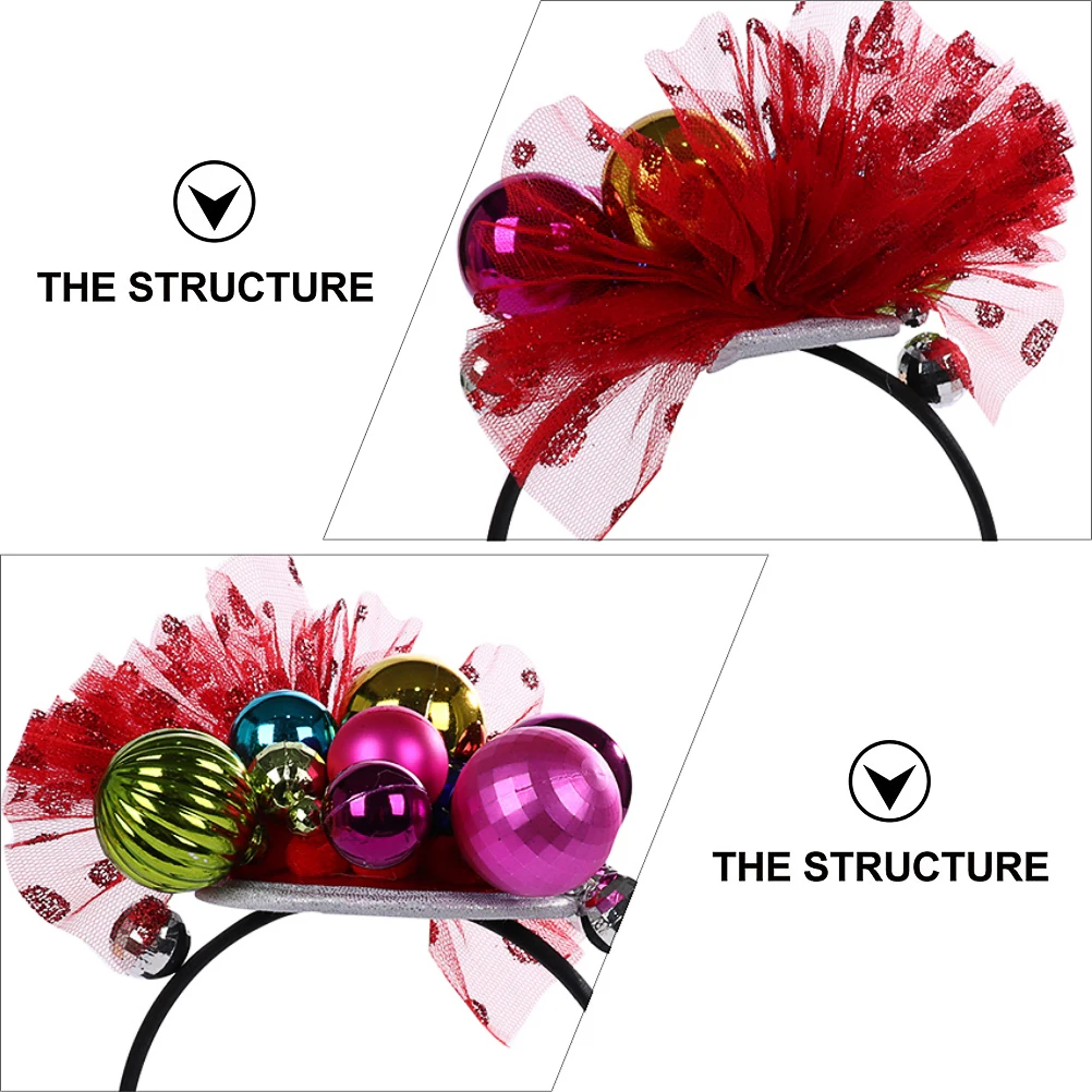 

New Year Decorations Lovely Hair Hoop Adorable Head Wrap Festive Accessory Funny Photo Prop Party Headdress Christmas Gifts