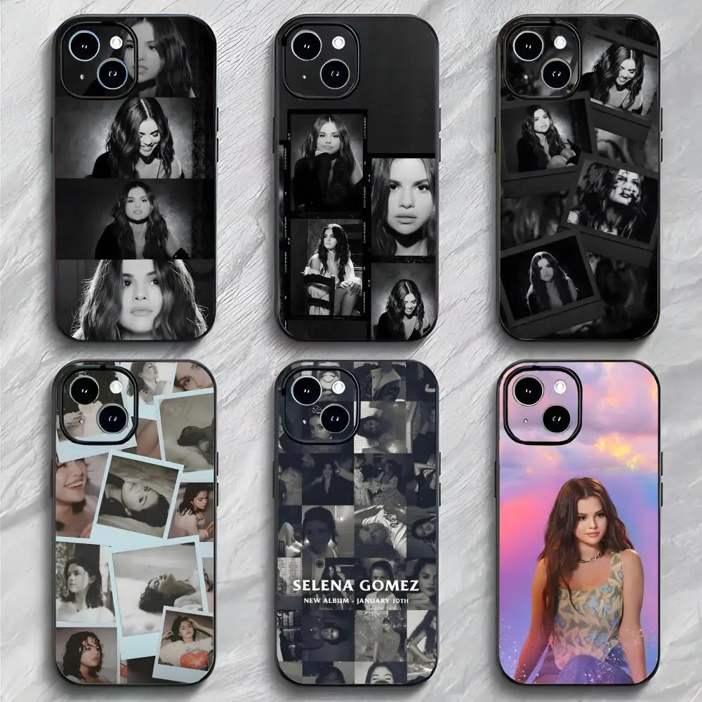 Capa de Celular Leve e Macia da Cantora Pop Popular S-Selena Gomez para iPhone 17 16 15 14 13 Pro Max